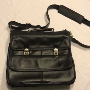 Leather laptop bag